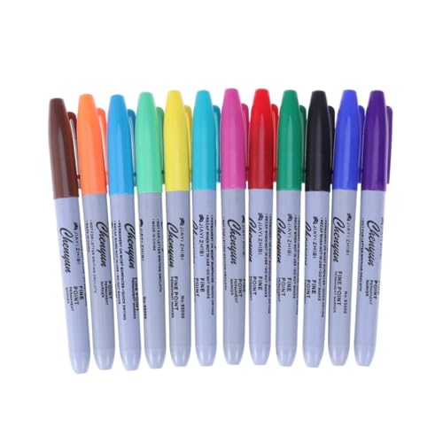LOORGVEL Wasserdichte Tattoo Marker Stifte Farben Hautfreundlicher Hautmarkierungsstift Präzises Vorzeichnen Tätowierzubehör für Künstler Anfänger von LOORGVEL