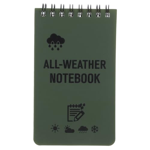 LOORGVEL Wasserdichter Notizblock Spiralbindung Kompaktes Taschenformat Praktisches Memo Pad Für Schüler Büro Und Outdoor planung Alltag von LOORGVEL