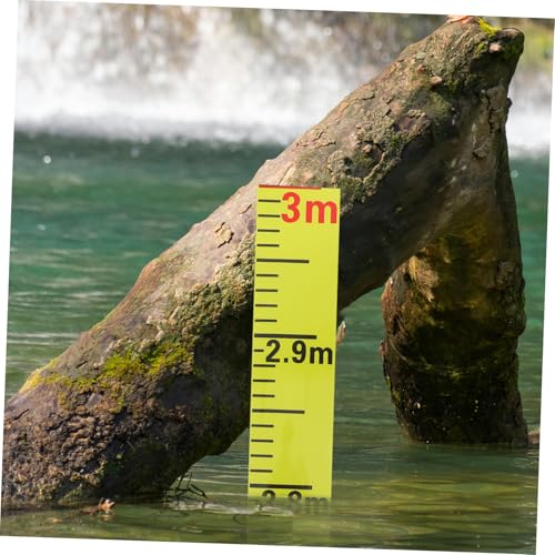 LOORGVEL Wasserstandsmesser Aufkleber Selbstklebend Wasserstandsanzeiger Präzise Messskala für Pool Wasserbehälter und Wasserquellen Einfache Anwendung Klare Ablesung von LOORGVEL