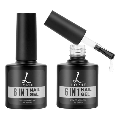 LOPHE Nagelkleber für Kunstnägel, 6 in 1 Nagelkleber-Nagel Kleber Gel, Extra Stark 2x8ml, für Klar Tips Kunstnägel, Fake Nails-Brauchen Ausharten LOPHE Nagelkleber für Kunstnägel, 6 in 1 Nagelkleber-Nagel Kleber Gel, Extra Stark 2x8ml, für Klar Tips Kunstnägel, Fake Nails-Brauchen Ausharten von LOPHE