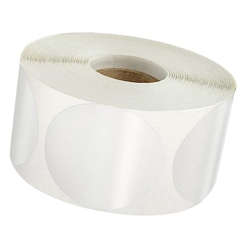 LOPUNER 1 Rolle Runde Transparente Aufkleber Selbstklebende Etiketten für Klassifizierung und Dekoration für Weihnachten Halloween und von LOPUNER