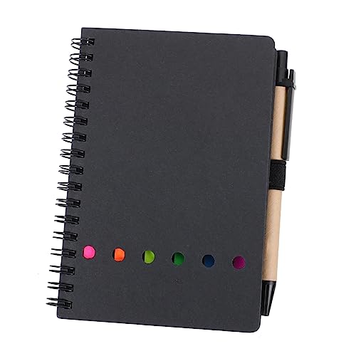 LOPUNER 1 Satz Spiralnotizbuch Set mit Haftnotizen und Stift Praktische Planung für Studenten für Notizen und Organisation von LOPUNER