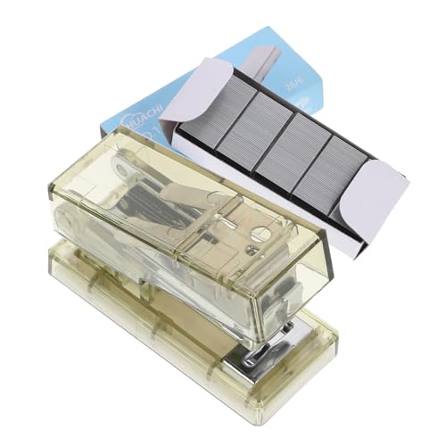 LOPUNER 1 Satz Transparenter Mini Heftgerät für Studenten Heftklammern Multifunktionales Heftgerät mit Papierabschneider und Locher für Büro und Zuhause Grün LOPUNER 1 Satz Transparenter Mini Heftgerät für Studenten Heftklammern Multifunktionales Heftgerät mit Papierabschneider und Locher für Büro und Zuhause Grün von LOPUNER