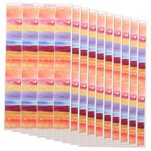 LOPUNER 10 Blatt Teiliges Wasserdichter Selbstklebender Bulletin Border Aufkleber Niedliche Schwarze Tafel Rahmen Dekoration Vielseitige Schulklassen Ränder für DIY Bastelprojekte und von LOPUNER
