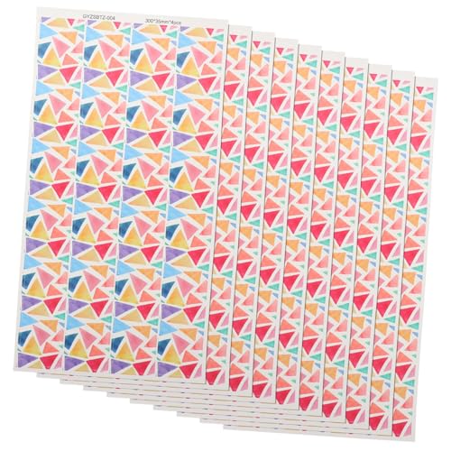 LOPUNER 10 Blatt Teiliges Wasserdichter Selbstklebender Dekorativer Blackboard Border Trim Sticker Vielseitig für Pinnwand Bastelprojekte Partydekoration und Kindergarten Geeignet von LOPUNER