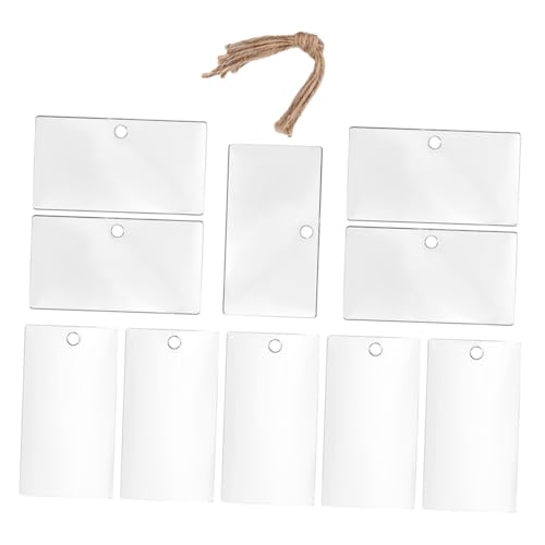LOPUNER 10 Stück Acryl Etiketten Zum Aufhängen Durchsichtige Blanko Etiketten Beschreibbare Etiketten Warenanhänger Etikettenhalter Für Lagerbehälter Beschreibbare Acrylschilder LOPUNER 10 Stück Acryl Etiketten Zum Aufhängen Durchsichtige Blanko Etiketten Beschreibbare Etiketten Warenanhänger Etikettenhalter Für Lagerbehälter Beschreibbare Acrylschilder von LOPUNER