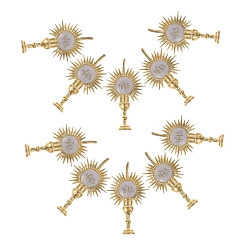 LOPUNER 10 Stück Tortenaufleger für Erstkommunion und Christliche Kuchen Dekoration Goldene Cupcake Topper für Shower Hochzeiten und Religiöse Feierlichkeiten LOPUNER 10 Stück Tortenaufleger für Erstkommunion und Christliche Kuchen Dekoration Goldene Cupcake Topper für Shower Hochzeiten und Religiöse Feierlichkeiten von LOPUNER