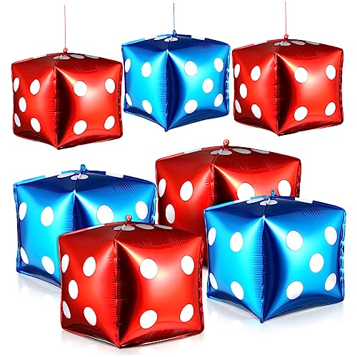 LOPUNER 10 Stück Würfel Folienballons Rot und Blau Quadratische Luftballons für Geburtstagsfeiern Themenpartys und Festlichkeiten Deko und Foto Requisiten LOPUNER 10 Stück Würfel Folienballons Rot und Blau Quadratische Luftballons für Geburtstagsfeiern Themenpartys und Festlichkeiten Deko und Foto Requisiten von LOPUNER