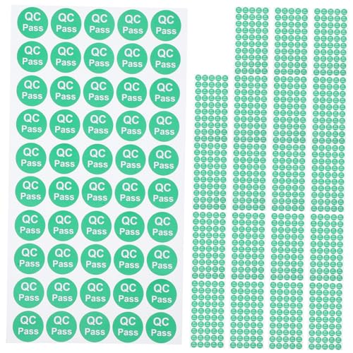 LOPUNER 1000 Stück Qualitätsprüfzeichen Aufkleber Prägeetikett Klebetiketten Abdeckung Farbig Vinyl Statusgeprüfte Tags Selbstklebende Prüfetiketten Status-tags Lagerzubehör Papier Grün LOPUNER 1000 Stück Qualitätsprüfzeichen Aufkleber Prägeetikett Klebetiketten Abdeckung Farbig Vinyl Statusgeprüfte Tags Selbstklebende Prüfetiketten Status-tags Lagerzubehör Papier Grün von LOPUNER