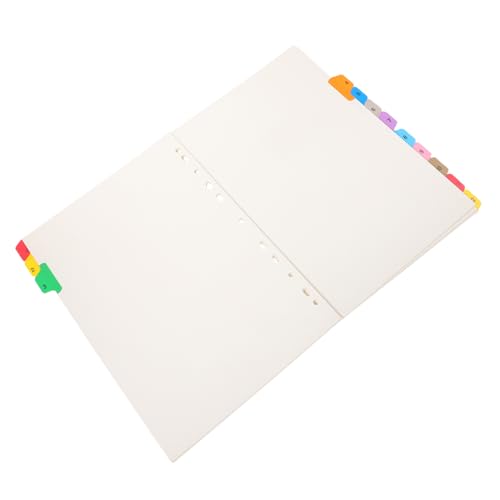 LOPUNER 12 Blatt Teiliges Registerkarten mit Löchern Bunte Notiztrenner für Ordner Beschreibbare Trennblätter Vielseitige Dokumentenorganisation für Büro und Studium LOPUNER 12 Blatt Teiliges Registerkarten mit Löchern Bunte Notiztrenner für Ordner Beschreibbare Trennblätter Vielseitige Dokumentenorganisation für Büro und Studium von LOPUNER