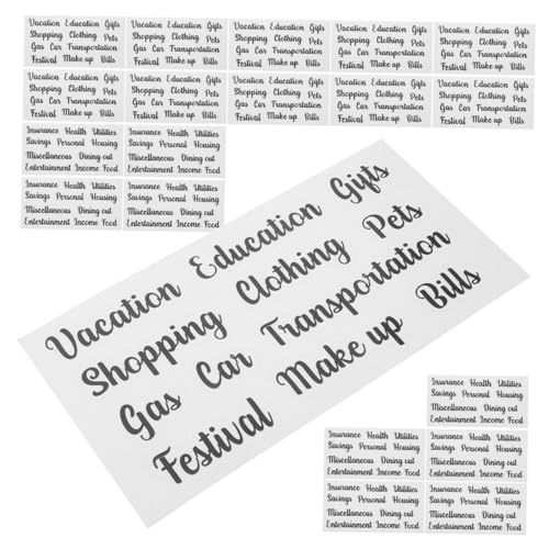 LOPUNER 12 Sätze Multi Funktions Label Sticker Budget für Geldumschläge Praktische Aufkleber für Haushaltsplanung zur Einfachen Klassifizierung und Organisation von Bargeld LOPUNER 12 Sätze Multi Funktions Label Sticker Budget für Geldumschläge Praktische Aufkleber für Haushaltsplanung zur Einfachen Klassifizierung und Organisation von Bargeld von LOPUNER