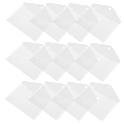 LOPUNER 12 Stück Teiliges Dokumententaschen aus Langlebigem PVC Transparente Praktische und Leichte Aktenhüllen für Büro Business und Reisen Tragbare Dokumentenmappe zur Sicheren LOPUNER 12 Stück Teiliges Dokumententaschen aus Langlebigem PVC Transparente Praktische und Leichte Aktenhüllen für Büro Business und Reisen Tragbare Dokumentenmappe zur Sicheren von LOPUNER