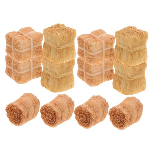 LOPUNER 12stücke Mini Heuballen Deko Für Puppenhaus Simulierte Tischdekoration Für Miniatur-gartenlandschaften Realistische Resin-Ornamente Für Kreative Bastelprojekte LOPUNER 12stücke Mini Heuballen Deko Für Puppenhaus Simulierte Tischdekoration Für Miniatur-gartenlandschaften Realistische Resin-Ornamente Für Kreative Bastelprojekte von LOPUNER