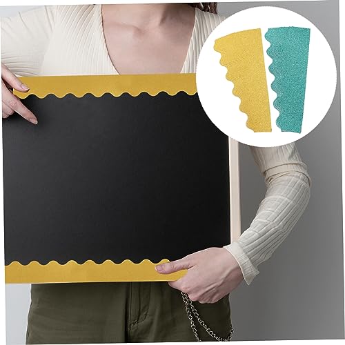 LOPUNER 2 Sätze Gold Grün Wellenförmige Classroom Borders Border Sticker Selbstklebend für Bulletin Board Klassenzimmer Dekoration pro Einfach Zuschneidbar und Vielseitig Einsetzbar LOPUNER 2 Sätze Gold Grün Wellenförmige Classroom Borders Border Sticker Selbstklebend für Bulletin Board Klassenzimmer Dekoration pro Einfach Zuschneidbar und Vielseitig Einsetzbar von LOPUNER