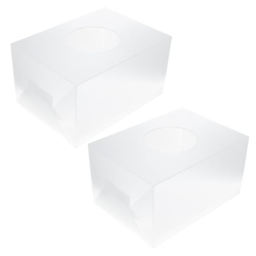 LOPUNER 2 Stück Transparente Losbox aus Stabilem Material Große Kapazität Multifunktional als Kummerkasten Spardose oder Umfragebehälter für Büro und Veranstaltung von LOPUNER