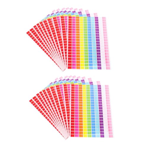 LOPUNER 25Blatt Kleine Rechteckige Farbige Klebeetiketten Farben Bunte Beschreibbare Aufkleber für Büro Schule Diy Vielseitige Beschriftung und Organisation LOPUNER 25Blatt Kleine Rechteckige Farbige Klebeetiketten Farben Bunte Beschreibbare Aufkleber für Büro Schule Diy Vielseitige Beschriftung und Organisation von LOPUNER