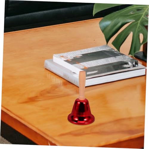 LOPUNER 3 Stück Metal Handheld Bell mit Klarem für Pflege Empfang Party Notfall Vielseitige Tischglocke für Schnelle Aufmerksamkeit bei Senioren Patienten und Veranstaltungen von LOPUNER