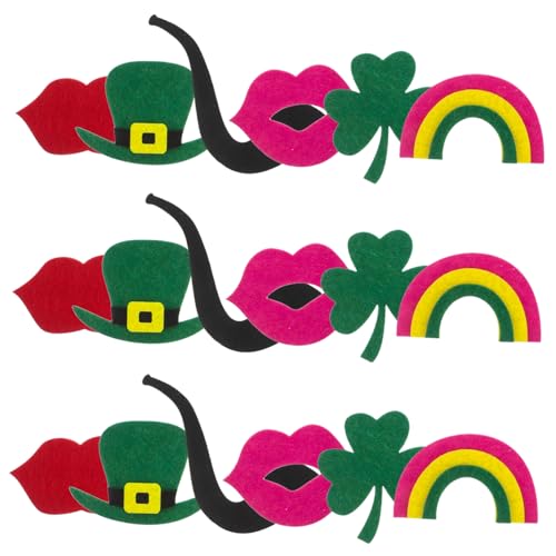 LOPUNER 30 Stück Teiliges Selbstklebende Filz Kleeblatt Sticker für Patrick's Day Vielseitige Deko für DIY Projekte Partys und Hochwertiges Farbechtes Material LOPUNER 30 Stück Teiliges Selbstklebende Filz Kleeblatt Sticker für Patrick's Day Vielseitige Deko für DIY Projekte Partys und Hochwertiges Farbechtes Material von LOPUNER