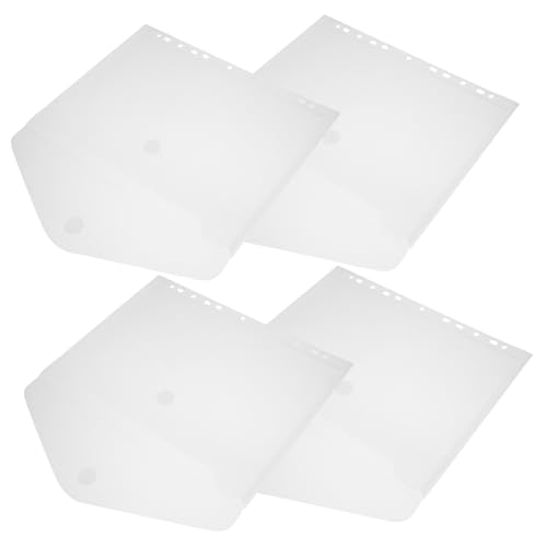 LOPUNER 4 Stück Teiliges Dokumentenmappe mit Aufkleber Verschluss Transparente Aktenhüllen Leichte und Praktische Kunststoff Ordner Taschen für Büro und Schule Sicherer Dokumentenhalter LOPUNER 4 Stück Teiliges Dokumentenmappe mit Aufkleber Verschluss Transparente Aktenhüllen Leichte und Praktische Kunststoff Ordner Taschen für Büro und Schule Sicherer Dokumentenhalter von LOPUNER