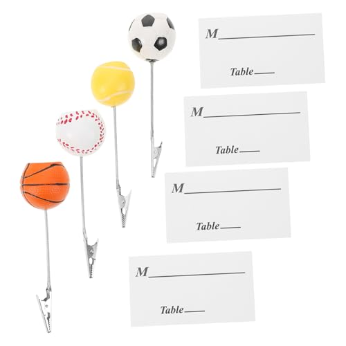 LOPUNER 4 Stück Tischkartenhalter Sportliches Design Vielseitig Einsetzbar für Fotos Notizen und Karten aus Langlebigem Resin für Hochzeiten Partys und Events LOPUNER 4 Stück Tischkartenhalter Sportliches Design Vielseitig Einsetzbar für Fotos Notizen und Karten aus Langlebigem Resin für Hochzeiten Partys und Events von LOPUNER