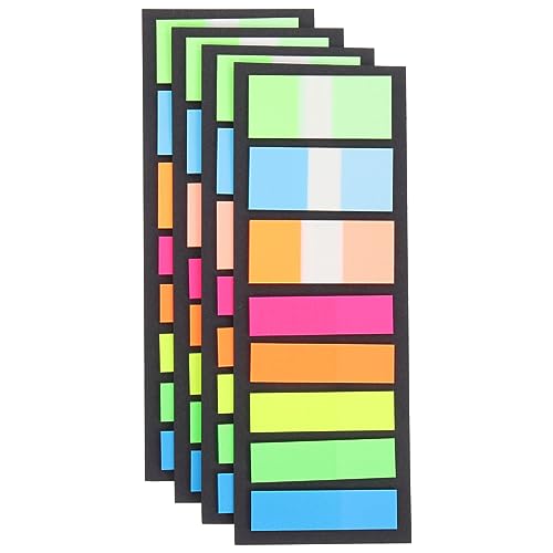 LOPUNER 4Taschen Fluoreszierende Klebeindex Tabs Streifen für Büro und Schule Selbstklebende Lesezeichen zur Besseren Organisation und Konzentration LOPUNER 4Taschen Fluoreszierende Klebeindex Tabs Streifen für Büro und Schule Selbstklebende Lesezeichen zur Besseren Organisation und Konzentration von LOPUNER