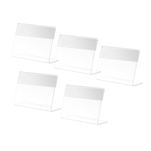 LOPUNER 5 Stück Acryl Form Preisschildhalter Transparent Tischaufsteller Etikettenhalter für Shops Restaurants Meetings Langlebig Vielseitig Einsetzbar LOPUNER 5 Stück Acryl Form Preisschildhalter Transparent Tischaufsteller Etikettenhalter für Shops Restaurants Meetings Langlebig Vielseitig Einsetzbar von LOPUNER
