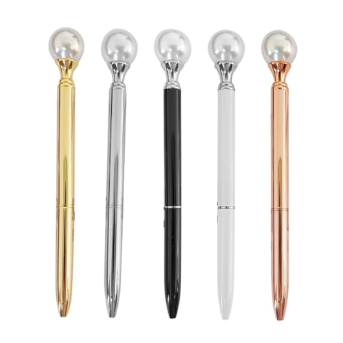 LOPUNER 5 Stück Dekorative Kugelschreiber mit Kunstperlen Ergonomisches Design für Komfortables Schreiben Stilvolle Metallstifte Roségold für Büro und Zuhause LOPUNER 5 Stück Dekorative Kugelschreiber mit Kunstperlen Ergonomisches Design für Komfortables Schreiben Stilvolle Metallstifte Roségold für Büro und Zuhause von LOPUNER