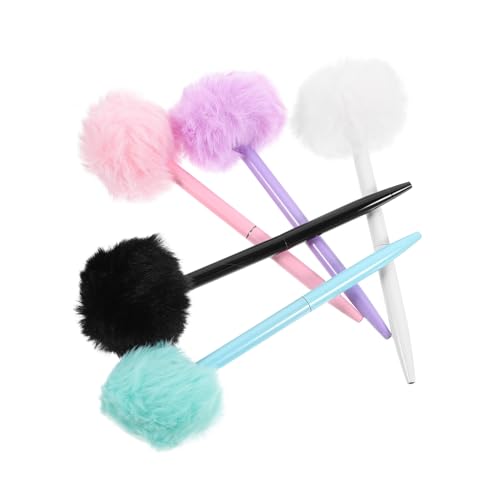 LOPUNER 5 Stück Teiliges Plüsch Kugelschreiber mit Weichem Flauschigem Ball Schnelle Trocknung Glattes Schreiben Praktische Stifte für Schule Büro und Farben Hellblau Rosa LOPUNER 5 Stück Teiliges Plüsch Kugelschreiber mit Weichem Flauschigem Ball Schnelle Trocknung Glattes Schreiben Praktische Stifte für Schule Büro und Farben Hellblau Rosa von LOPUNER