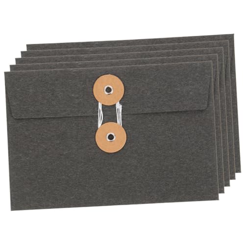 LOPUNER 5 Stück Teiliges Vintage Papier Umschläge mit Schnurverschluss Stabile Kraftpapier Taschen für Dokumenten und Postkartenaufbewahrung Kreative Bastelpapier Briefumschläge für Büro LOPUNER 5 Stück Teiliges Vintage Papier Umschläge mit Schnurverschluss Stabile Kraftpapier Taschen für Dokumenten und Postkartenaufbewahrung Kreative Bastelpapier Briefumschläge für Büro von LOPUNER