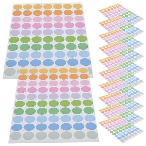 LOPUNER 50 Blatt Runde Aufkleber Selbstklebende Etiketten Farbige Kreisetiketten für Farbcodierung Beschriftung und Klassifizierung im Büro oder Zuhause LOPUNER 50 Blatt Runde Aufkleber Selbstklebende Etiketten Farbige Kreisetiketten für Farbcodierung Beschriftung und Klassifizierung im Büro oder Zuhause von LOPUNER