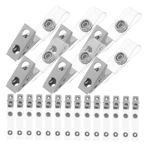 LOPUNER 50 Stück Metall Badge Clips mit Transparenten PVC Riemen Doppel Loch Id Halter für Namensschilder für und Veranstaltungen LOPUNER 50 Stück Metall Badge Clips mit Transparenten PVC Riemen Doppel Loch Id Halter für Namensschilder für und Veranstaltungen von LOPUNER