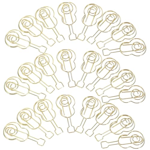 LOPUNER 50 Stück Musikpapierclip Büroklammern für Violine Kleine Papierklammern Jumbo Hochzeit Büroklammern Büro Büroklammern Clips Lesezeichen aus Papier kleine Büroklammern Metall Golden LOPUNER 50 Stück Musikpapierclip Büroklammern für Violine Kleine Papierklammern Jumbo Hochzeit Büroklammern Büro Büroklammern Clips Lesezeichen aus Papier kleine Büroklammern Metall Golden von LOPUNER