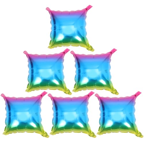 LOPUNER 6 Stück Aluminium Folienballons Quadratform Regenbogenfarbene Partydekoration für Geburtstagsfeiern Babypartys und Besondere Anlässe Vielseitig Einsetzbar LOPUNER 6 Stück Aluminium Folienballons Quadratform Regenbogenfarbene Partydekoration für Geburtstagsfeiern Babypartys und Besondere Anlässe Vielseitig Einsetzbar von LOPUNER