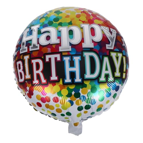 LOPUNER 6 Stück Happy Birthday Aluminiumfolie Heliumballons Runde Reißfeste Partydekorationen Wiederverwendbar Farbenfrohe Geburtstagsfeier Deko für Innen und Außen LOPUNER 6 Stück Happy Birthday Aluminiumfolie Heliumballons Runde Reißfeste Partydekorationen Wiederverwendbar Farbenfrohe Geburtstagsfeier Deko für Innen und Außen von LOPUNER