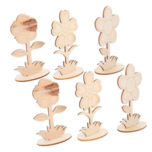 LOPUNER 6 Stück Unvollendete Holzblumen Bastelset Diy Holzblumen zum Bemalen und Dekorieren für Projekte Kinderhandwerk und Schulprojekte Hochwertige Holzornamente ohne Farbe LOPUNER 6 Stück Unvollendete Holzblumen Bastelset Diy Holzblumen zum Bemalen und Dekorieren für Projekte Kinderhandwerk und Schulprojekte Hochwertige Holzornamente ohne Farbe von LOPUNER