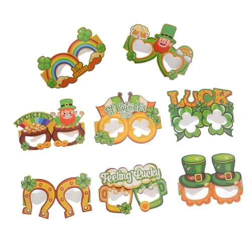 LOPUNER 8 Stück Teiliges Augenbrillen Requisiten für Patrick's Day Lustige Papierbrillen für Party Dekoration Fotobooth Zubehör für Verschiedene Anlässe LOPUNER 8 Stück Teiliges Augenbrillen Requisiten für Patrick's Day Lustige Papierbrillen für Party Dekoration Fotobooth Zubehör für Verschiedene Anlässe von LOPUNER