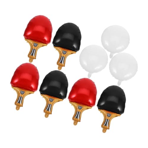 LOPUNER 9 Stück Teiliges Tischtennis Party Dekoset mit Roten und Schwarzen Schläger Sowie Weißen Ball Ballons Schnell Aufblasbar Interaktiv Auffällige Farben für Sport und LOPUNER 9 Stück Teiliges Tischtennis Party Dekoset mit Roten und Schwarzen Schläger Sowie Weißen Ball Ballons Schnell Aufblasbar Interaktiv Auffällige Farben für Sport und von LOPUNER