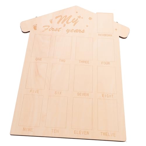 LOPUNER Bilderrahmen für Neugeborene Monate Foto für Erste Jahr Holz Erinnerungsrahmen für Geschenkidee zur Babyparty LOPUNER Bilderrahmen für Neugeborene Monate Foto für Erste Jahr Holz Erinnerungsrahmen für Geschenkidee zur Babyparty von LOPUNER