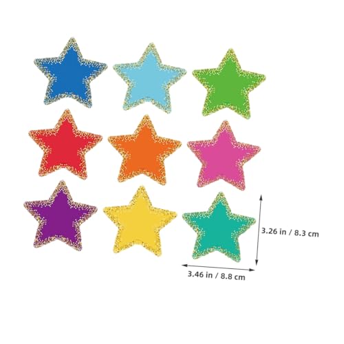 LOPUNER Bunte Stern Papier Cutouts für Pinnwand Teiliges mit Farben DIY Klassenraumdekoration Langlebige Sternformen für Kreative Schulprojekte und Einfache Anbringung LOPUNER Bunte Stern Papier Cutouts für Pinnwand Teiliges mit Farben DIY Klassenraumdekoration Langlebige Sternformen für Kreative Schulprojekte und Einfache Anbringung von LOPUNER