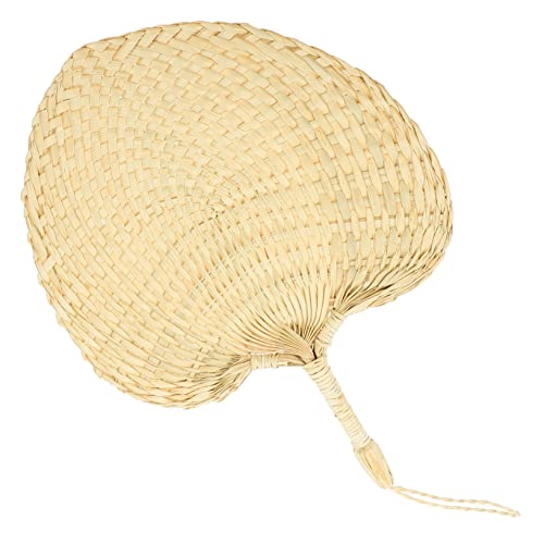 LOPUNER Handfächer Handgewebter Vintage Fächer für Sommerliche Kühlung Leichter Tragbarer Fächer als Dekoration für Tanz Performances für Erwachsene von LOPUNER