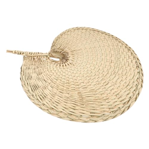 LOPUNER Handgefertigter Cattail Leaf Sommerfächer Großer Tragbarer Strohdesign Leichtgelb Für Innen und Außenbereich Natürliche Kühlung und Wanddekoration LOPUNER Handgefertigter Cattail Leaf Sommerfächer Großer Tragbarer Strohdesign Leichtgelb Für Innen und Außenbereich Natürliche Kühlung und Wanddekoration von LOPUNER