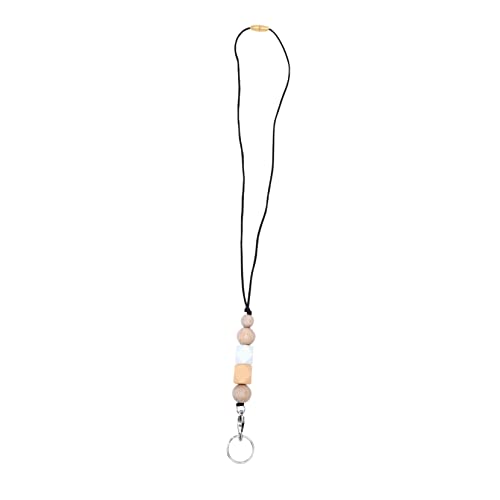 LOPUNER Holzperlen Lanyard mit Ausweishalter und Clip für für Id Karten Schlüssel und Namensschilder Leicht und Bequem LOPUNER Holzperlen Lanyard mit Ausweishalter und Clip für für Id Karten Schlüssel und Namensschilder Leicht und Bequem von LOPUNER