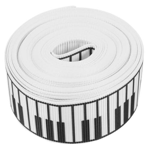 LOPUNER Klavierband Musikcharakter Satinband für Valentinstagspartydekoration Langlebiges Geschenkband mit Einzigartigem Design Yards Vielseitig von LOPUNER