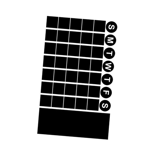 LOPUNER Selbstklebender Schwarzer Kalender Wandsticker aus Glatte Oberfläche für Einfaches Beschriften Wiederablösbar Multifunktional für Büro Schule und Zuhause zur Stilvollen LOPUNER Selbstklebender Schwarzer Kalender Wandsticker aus Glatte Oberfläche für Einfaches Beschriften Wiederablösbar Multifunktional für Büro Schule und Zuhause zur Stilvollen von LOPUNER
