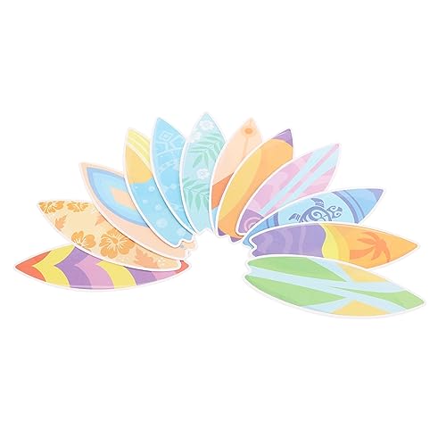 LOPUNER Sommerliche Hawaii Surfboard Sticker Teilig Selbstklebende Aufkleber für Bulletin Board Klassenzimmer Dekoration Strand Deko Vielseitig Einsetzbar Einfach zu Verwenden von LOPUNER