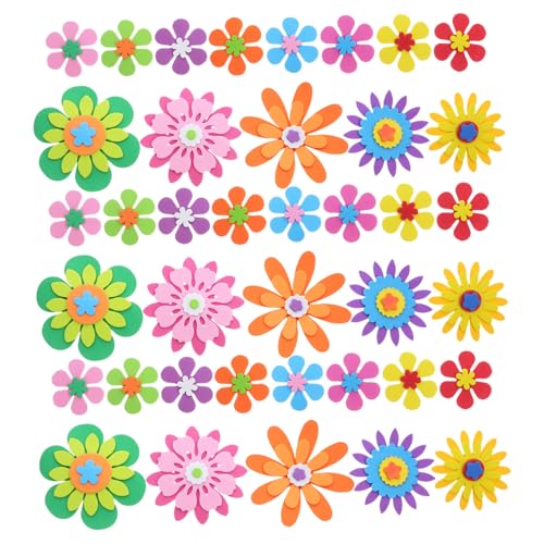 LOPUNER Teiliges Cartoon Bulletin Cuttings aus Dickem EVA Material Bunte Blumen Papierschnitte für Pinnwand Klassenzimmer Kindergarten und DIY Wanddeko Vielseitig für Tafeln und von LOPUNER