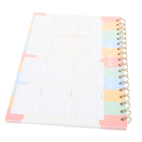 LOPUNER Wochenplaner Notizblock Spiralbindung Leicht Tragbar To Do Liste Organizer Für Büro Zuhause PP Umschlag Wochenübersicht Notizbuch Planung Kalender Tagesplaner LOPUNER Wochenplaner Notizblock Spiralbindung Leicht Tragbar To Do Liste Organizer Für Büro Zuhause PP Umschlag Wochenübersicht Notizbuch Planung Kalender Tagesplaner von LOPUNER