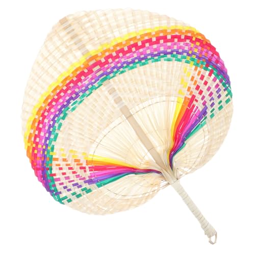 LOPUNER Woven Handmade Fan Bunter Chinesischer Stil Fächer Dekorativer Vintage Handfächer für Hochzeiten Wanddekoration und Sommerpartys LOPUNER Woven Handmade Fan Bunter Chinesischer Stil Fächer Dekorativer Vintage Handfächer für Hochzeiten Wanddekoration und Sommerpartys von LOPUNER