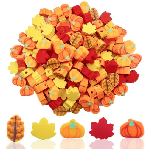 Modelliermasse, lose Abstandshalter, Kürbis, Ahorn, 10 mm, Erntedankfest, Herbst, Ahornblätter, Kürbisperlen, Charms für selbstgemachte Haarspangen, Halsketten, Armbänder, Schmuck, Ohrringe Modelliermasse, lose Abstandshalter, Kürbis, Ahorn, 10 mm, Erntedankfest, Herbst, Ahornblätter, Kürbisperlen, Charms für selbstgemachte Haarspangen, Halsketten, Armbänder, Schmuck, Ohrringe von LOPURO