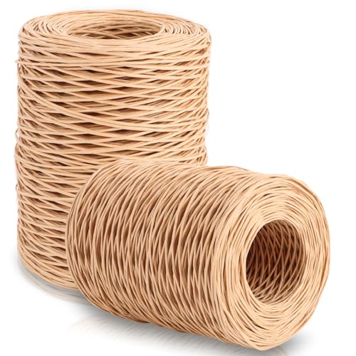 LOPYXBR 2 Stück 200M Papierdraht 2mm Papierdraht zum Basteln Papierkordel Drahtschnur zum Basteln für Blumensträuße Hochzeitsstrauß Weihnachten,Geschenk Dekoration LOPYXBR 2 Stück 200M Papierdraht 2mm Papierdraht zum Basteln Papierkordel Drahtschnur zum Basteln für Blumensträuße Hochzeitsstrauß Weihnachten,Geschenk Dekoration von LOPYXBR